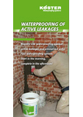 Waterproofing of active leakages